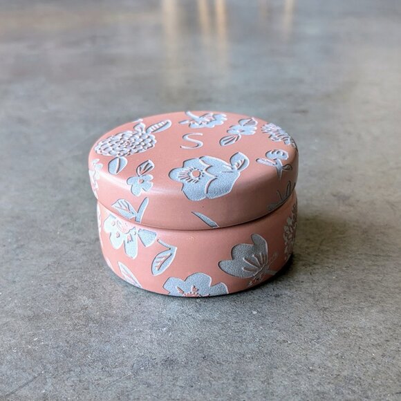 Anthropologie Masey Monogram Trinket Dish Ceramic Letter S - Picture 3 of 6